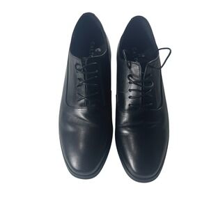 Calto Men's Black Leather G8082 Elevator Height Increasing Dress Shoes Size 8